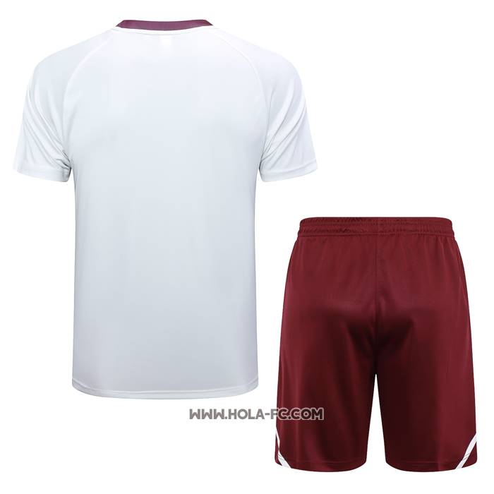 Chandal del Flamengo 2024-2025 Manga Corta Blanco - Pantalon Corto